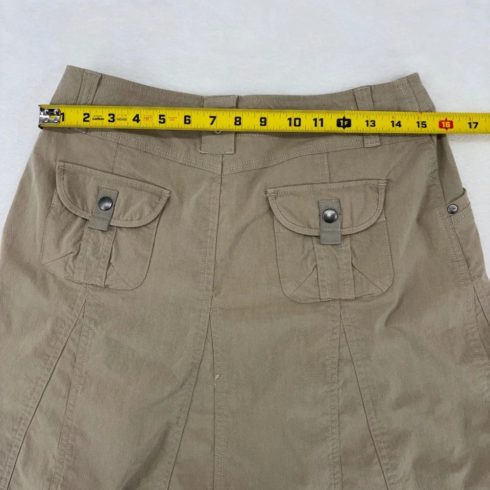 Kuhl Splash Skirt Womens 6 Khaki Tan A-Line Hiking Outdoor Utility Mini Skirt - Picture 9 of 11